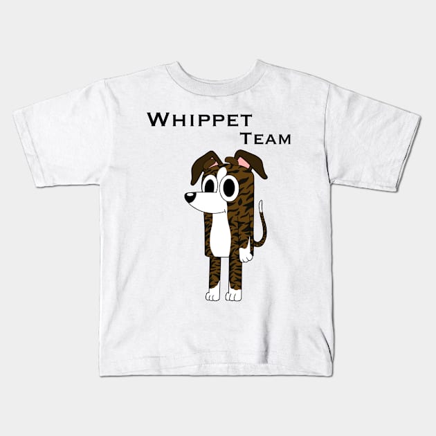 Whippet team Kids T-Shirt by Tysart22